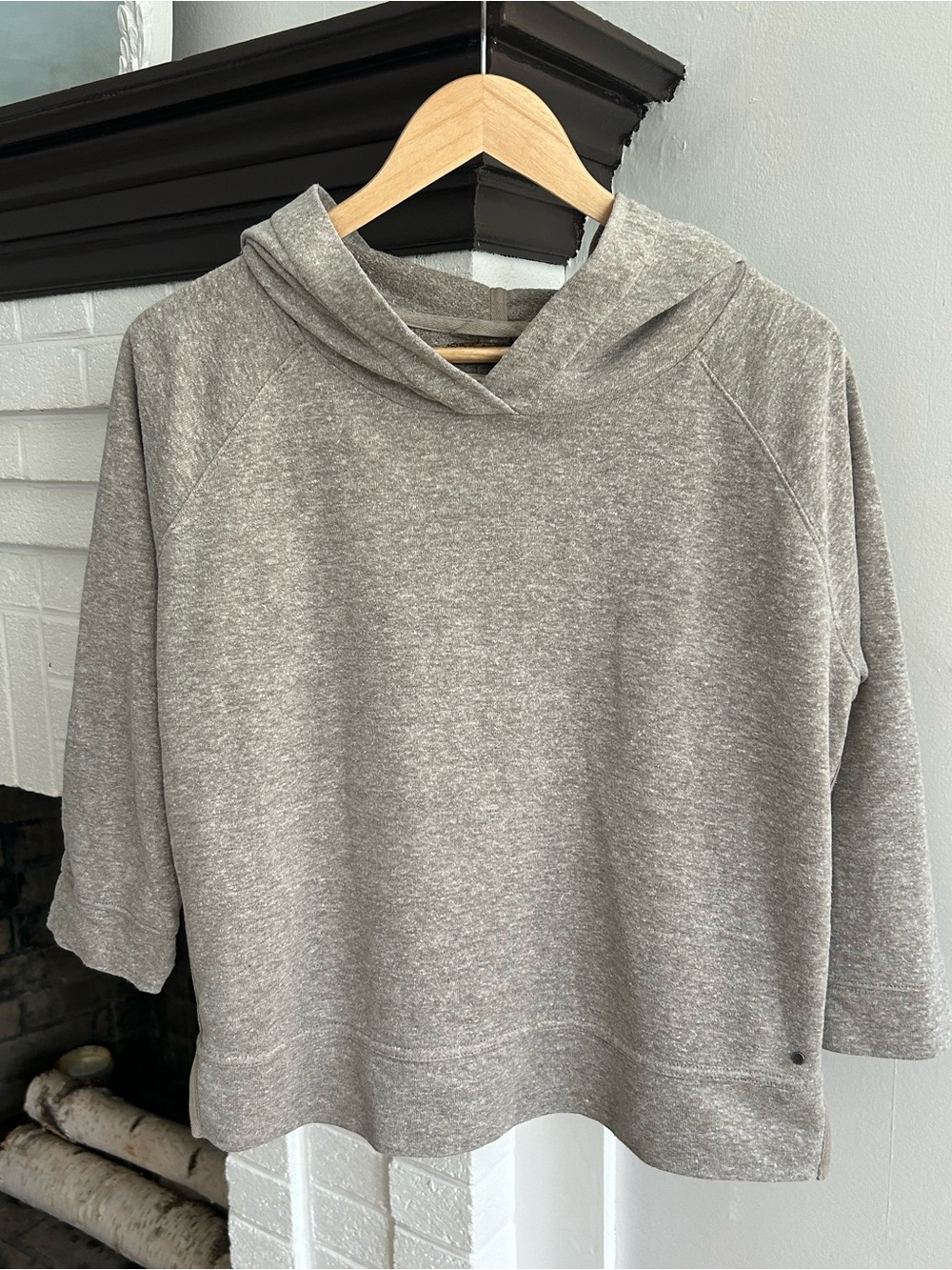 Prana Heather Gray Crewneck Hoodie